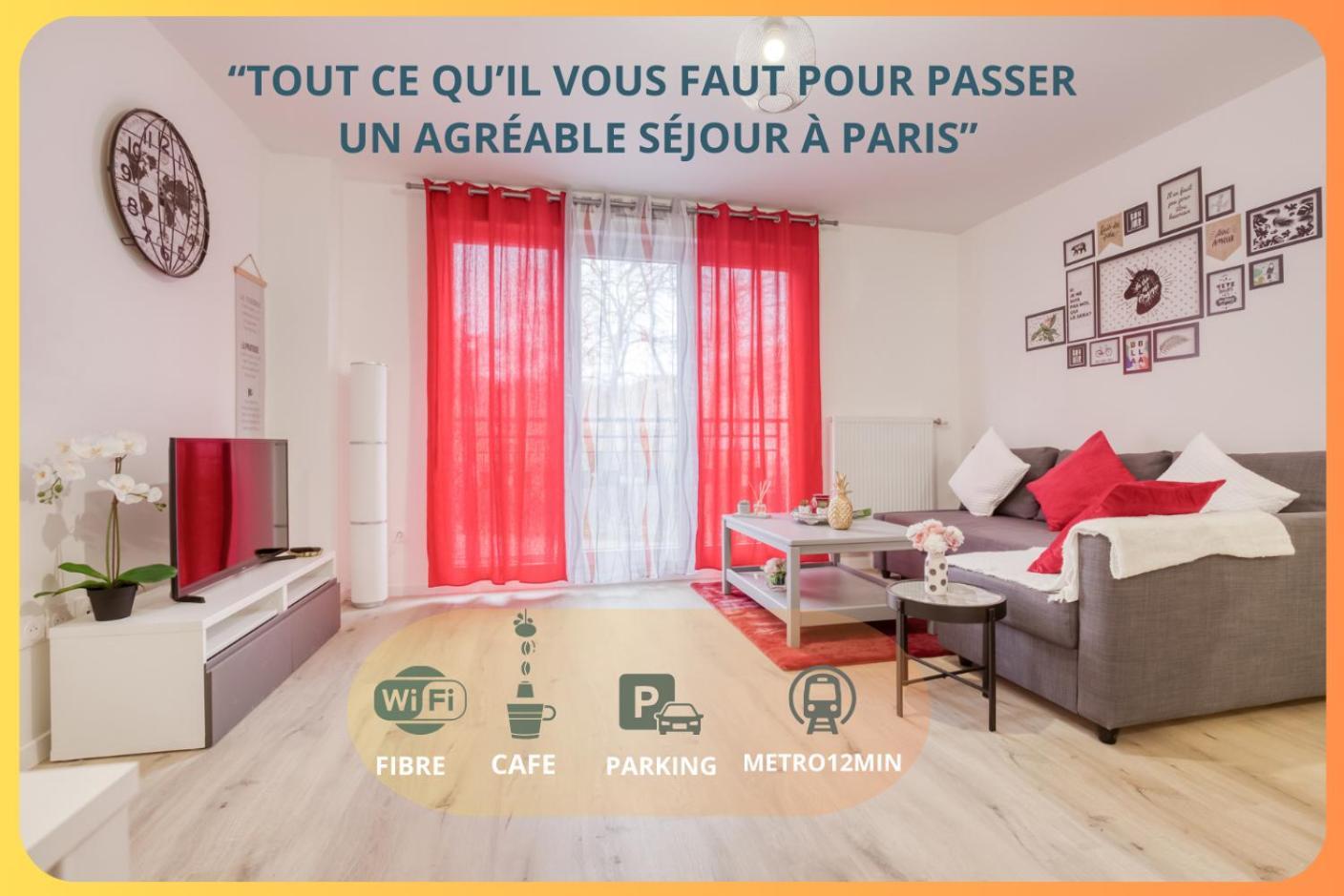 Luxueux Paris - Bagnolet - Les Lilas-Parking Gratuit エクステリア 写真